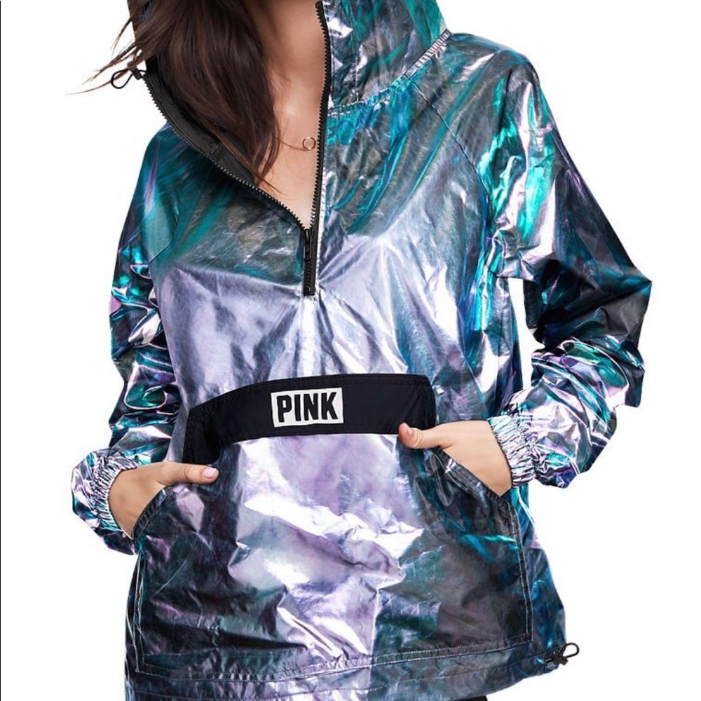 Metallic PINK Half Zip